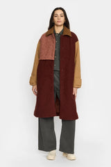 BLOCK TRENCHCOAT - RUST