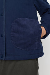 QUILTED JACKET - BLUE