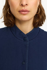 QUILTED JACKET - BLUE