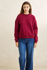 EVERYDAY CREW NECK FLEECE PLUM