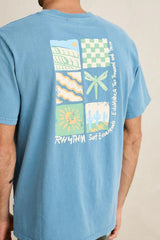 MEMENTOS VINTAGE SS T-SHIRT - BLUESTONE