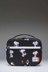 Pop Quiz Lunch Box Snoopy and Woodstock Black