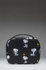 Pop Quiz Lunch Box Snoopy and Woodstock Black