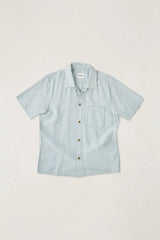SEERSUCKER STRIPE SS SHIRT - PINE