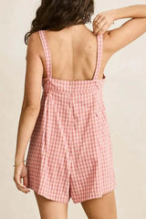 KIRRA CHECK ROMPER - PINK