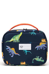 Pop Quiz Lunch Box Little Herschel Watercolor Dinos Darkest Navy