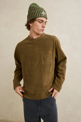 AWAKE POLAR FLEECE LS CAMEL