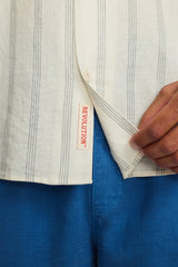 SHORT-SLEEVED CUBAN SHIRT / 3237 - BLUE