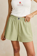 VISTA STRIPE SHORT - OLIVE