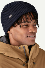 FISHERMAN'S ROLLED BEANIE NAVY BLUE