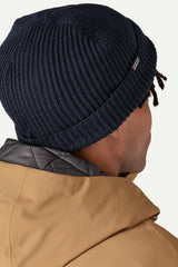 FISHERMAN'S ROLLED BEANIE NAVY BLUE