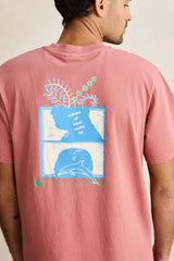 ECHOES VINTAGE SS T-SHIRT - DUSTY ROSE