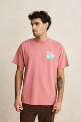 ECHOES VINTAGE SS T-SHIRT - DUSTY ROSE