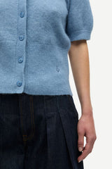 SALORA SS CARDIGAN WINDWARD BLUE