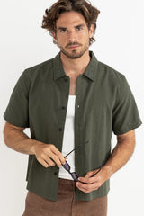 GRANGE CROP SS SHIRT FOREST