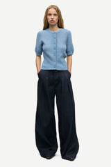 SALORA SS CARDIGAN WINDWARD BLUE