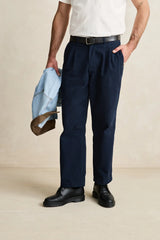 TWILL PRESSED TROUSER NAVY