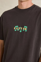 RADIO SOUNDS VINTAGE SS T-SHIRT VINTAGE BLACK