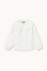 HORSES BUTTONED BLOUSE - OFF-WHITE