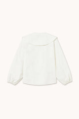 HORSES BUTTONED BLOUSE - OFF-WHITE