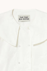 HORSES BUTTONED BLOUSE - OFF-WHITE