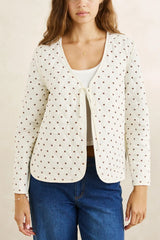 LONDON CHECK REVERSIBLE QUILTED JACKET CHOCOLATE