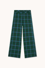 CHECK PANTS - DEEP BLUE/DARK GREEN