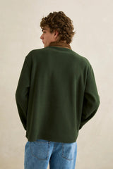 AWAKE POLAR FLEECE POLO FOREST