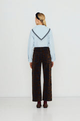 MARU JACQUARD JEANS - NAVY