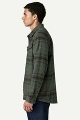 M'S FJORD FLANNEL SHIRT DISSOLVE: TREELINE GREEN
