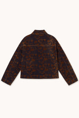 DENIM JACQUARD JACKET - NAVY