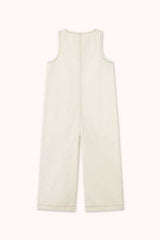 BLUE FLOWER PRINT LONG ONE PIECE - OFF WHITE