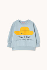 TINY HAT GRAPHIC SWEATSHIRT - WASHED BLUE