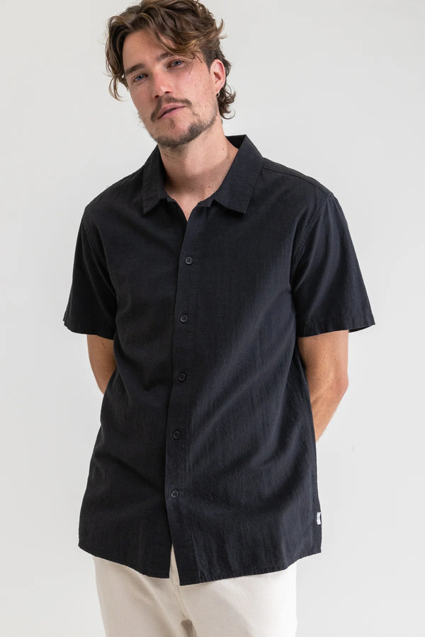 CLASSIC LINEN SS SHIRT - VINTAGE BLACK
