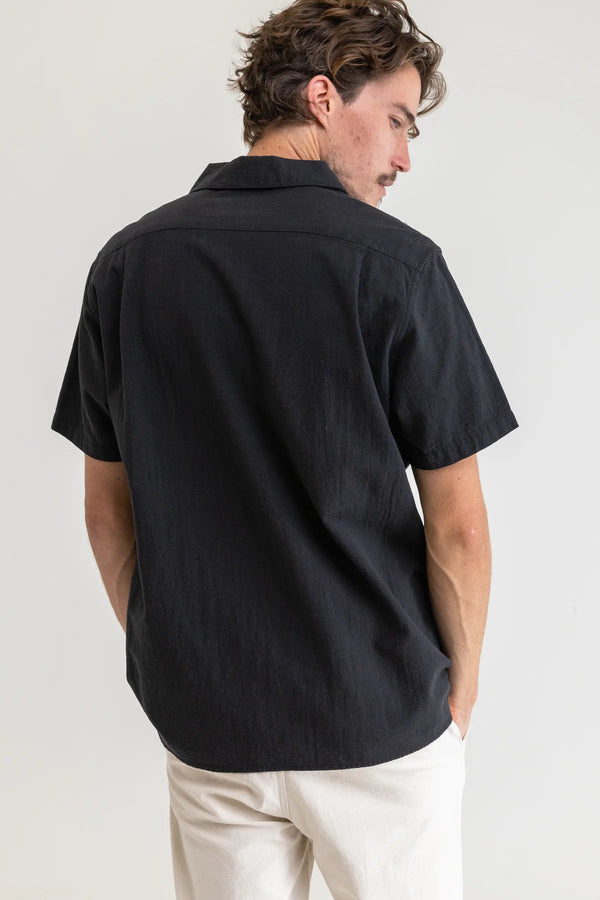 CLASSIC LINEN SS SHIRT - VINTAGE BLACK